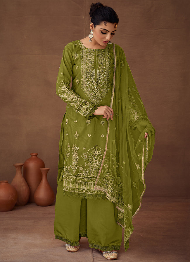 Sea green color combination/light Green Contrast For Punjabi Suit/Dress  Designing Idea/#FashionBlink - YouTube